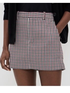 NWOT Madewell Check Minskirt